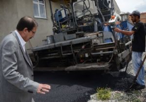 PALANDÖKEN'DE SICAK ASFALT ÇALIŞMALARI 