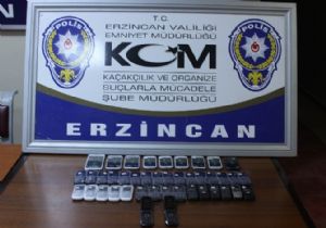 ERZİNCAN'DA 42 ADET KAÇAK CEP TELEFONU ELE GEÇİRİLDİ