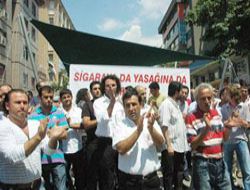 Sigara yasağı protesto edildi