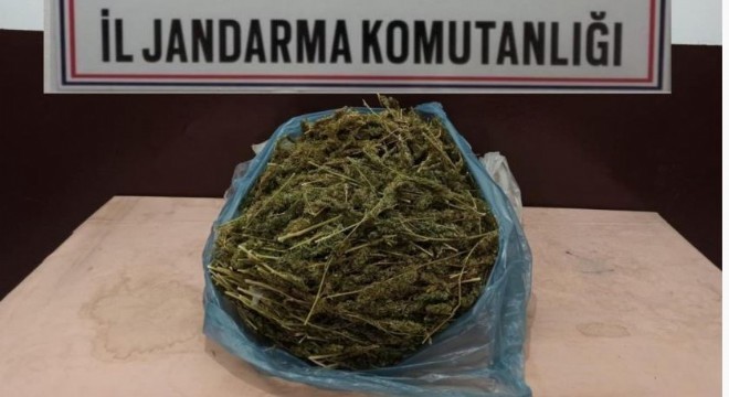 2 kilo 848 gram kubar esrar ele geçirildi