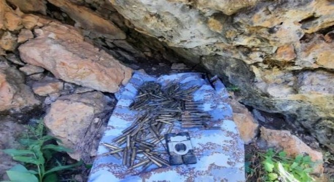 2 sığınak içerisinde mühimmat ele geçirildi