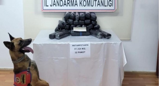 37 kilo metamfetamin ele geçirildi