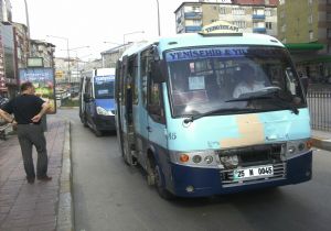 Tek  tipe minibüsçü engeli