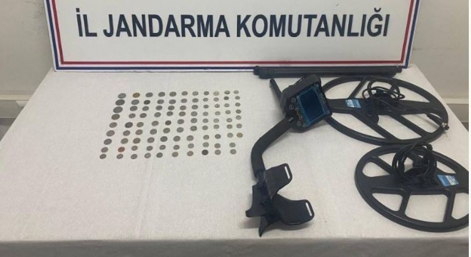 97 adet tarihi sikke ele geçirildi
