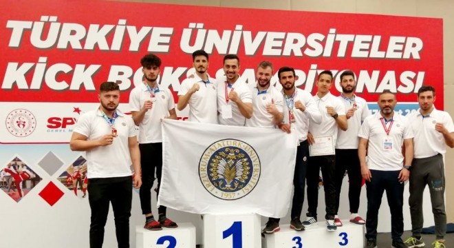 ATAUNİ Kick Boks'ta 3. oldu