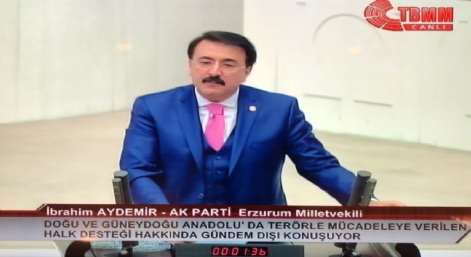 Aydemir TBMM'de milli hassasiyeti dile getirdi