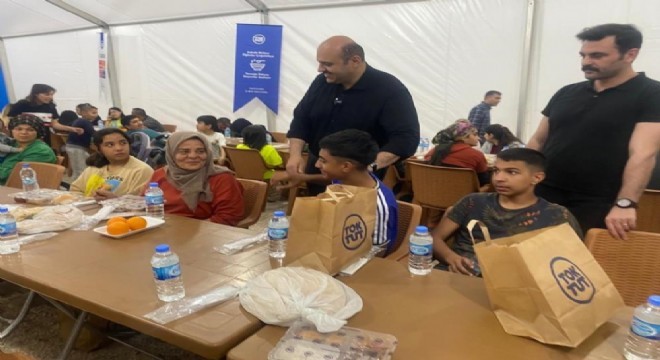 Aziziye'den Hatay'a kardeşlik sofrası