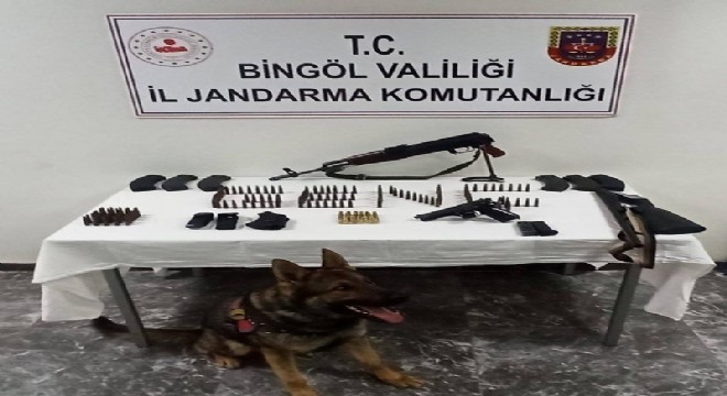 Bingöl'de durdurulan araç içinde silahlar ele geçirildi