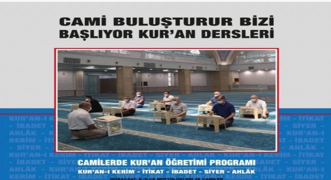 Camilerde Kur'an Öğretimi Programı başladı