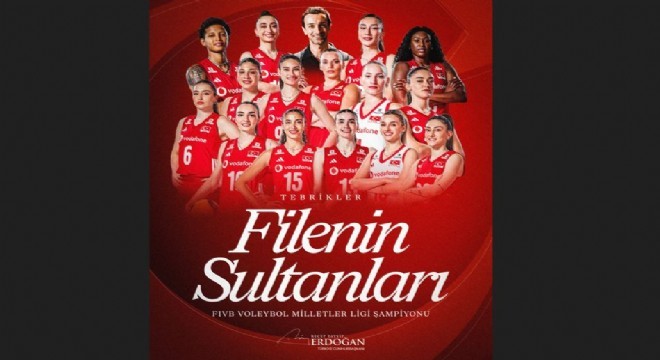 Erdoğan'dan 'Filenin Sultanları'na tebrik
