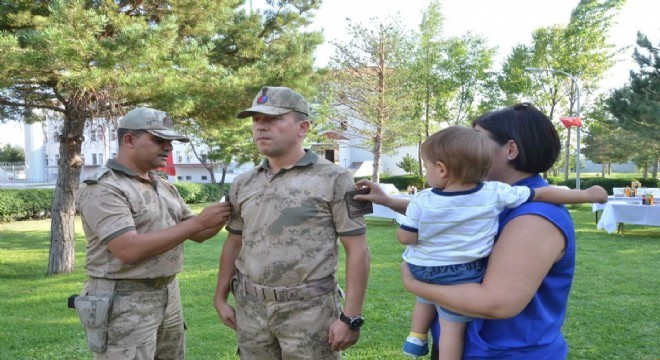 Erzincan İl Jandarma Komutanlığı'nda rütbe töreni