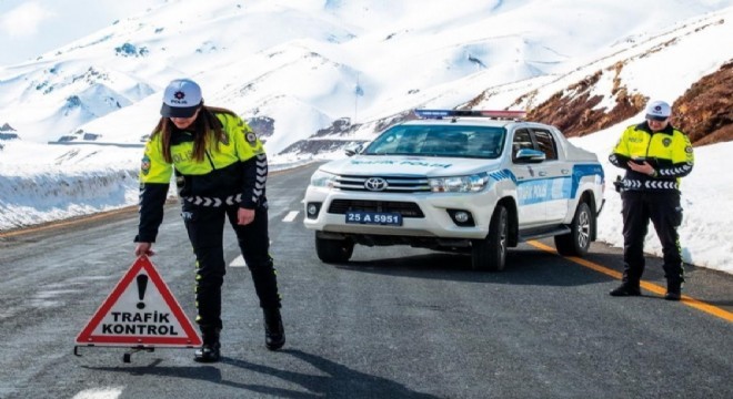 Erzurum kent merkezinde bir ayda 106 trafik kazası