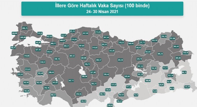 Erzurum vaka oranında 9'uncu sıraya çıktı!