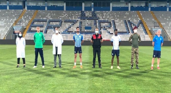 Erzurumspor'dan sağlık çalışanlarına jest