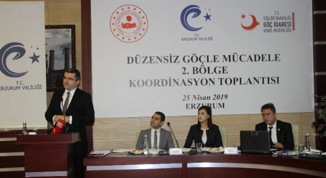 Erzurum'da Düzensiz Göçle Mücadele toplantısı