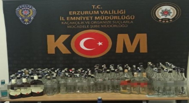Erzurum'da kaçak içki operasyonu: 1 tutuklama