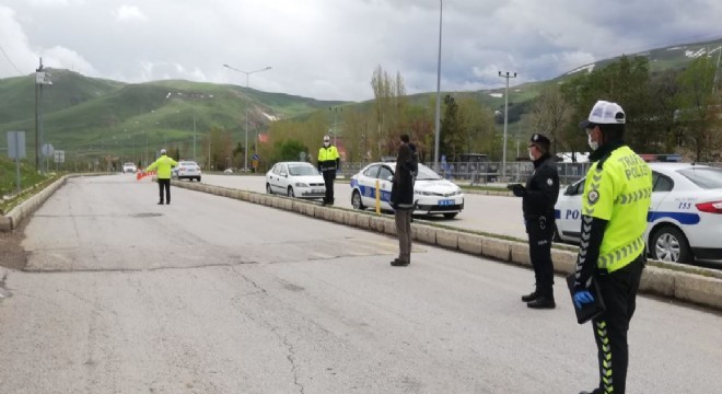 Erzurum'da polisten bayram uygulaması
