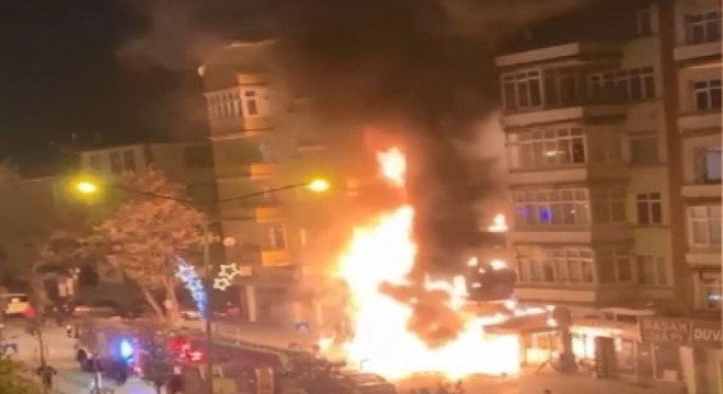 Gez'de yangın: 5 daire kullanılmaz hale geldi