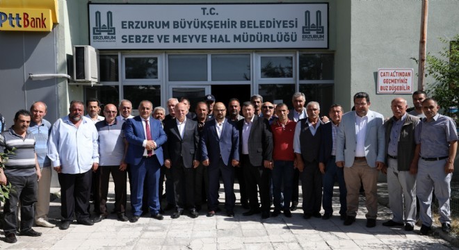 Hal Esnafından Sekmen'e teşekkür