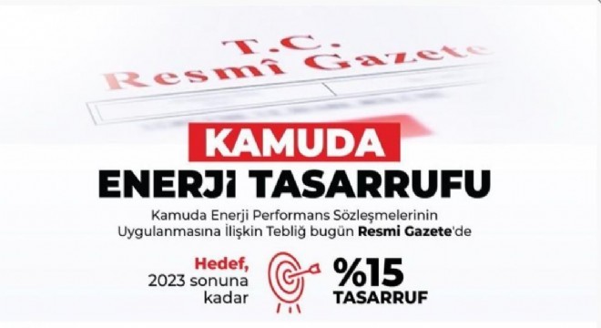 Kamu'da enerji tasarrufu dönemi başladı