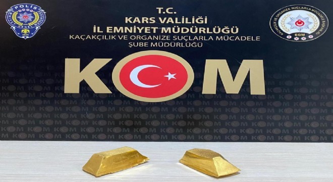 Kars'ta 3,5 kilo altın ele geçirildi