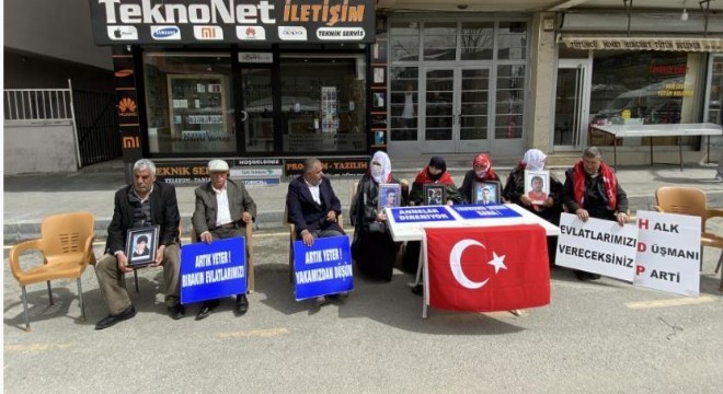 Muş'ta 31 Aile evlat nöbetinde