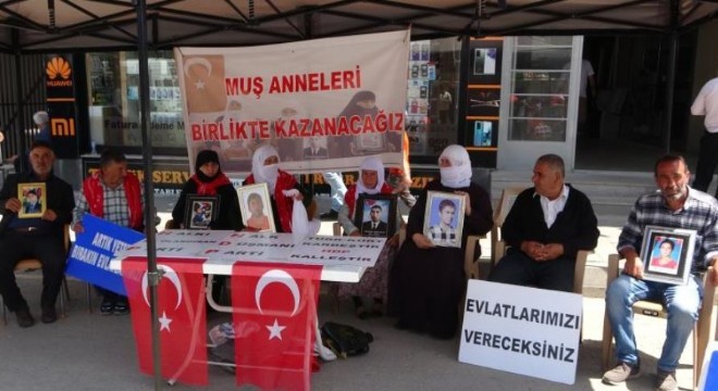 Muş'ta 37 Aile evlat nöbetinde