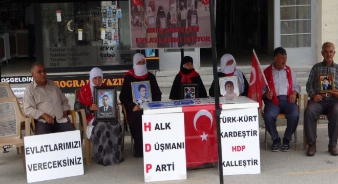 Muş'ta annelerin evlat nöbeti sürüyor