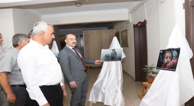 Oltu'da 'Gazze'de Çocuk Olmak' resim sergisi
