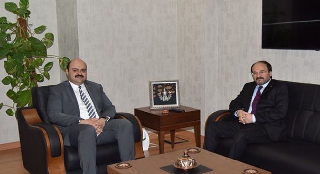 Rektör Çakmak'tan Orhan'a hayırlı olsun ziyareti