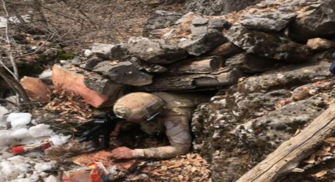 Teröristlere ait mühimmat ele geçirildi