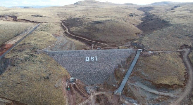 Yakutiye Köşk Barajı'nda su tutma süreci