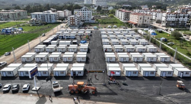 Yakutiye konteyner mahallesi tamamlandı
