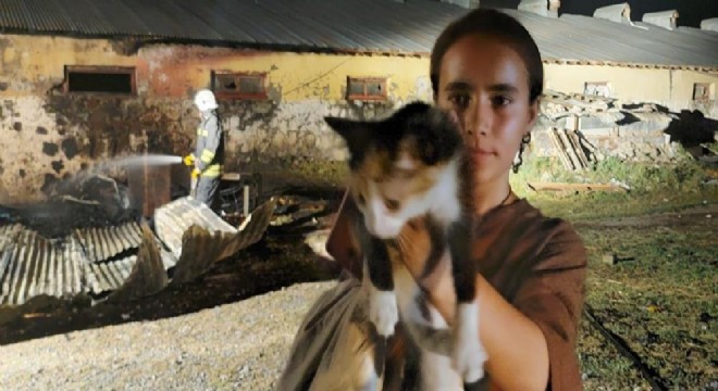 Yangınzede küçük kız duygulandırdı