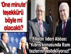 Filistin'den 'one minute' teşekkürü!