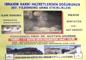 İBRAHİM HAKKI HAZRETLERİ ANILACAK