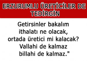 HÜKÜMETE ÜRETİCİLERDEN TEPKİ