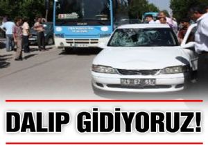 Otomobil yayaya çarptı