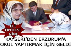 Hayırseverden Erzurum'a okul