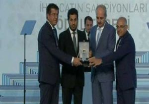 Sarraf'a ihracat şampiyonu ödülü