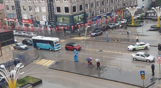 Erzurum'da kuvvetli sağanak yağış uyarısı